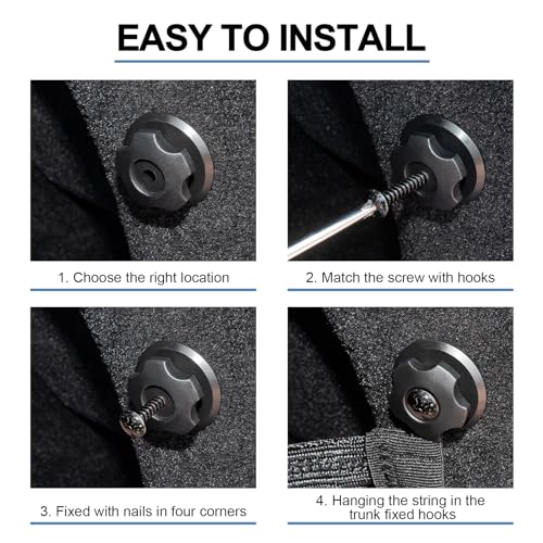 Universal 2 Pack Elastic Small Cargo Net Pocket Organizer Pouch Bag 14.3 x 9.5 inches RV Netting Storage Pocket with 8 Pieces Mounting Screws, Mesh Cargo Net for Car Trunk RV Storage - size: 14.3 x 9.5 inch