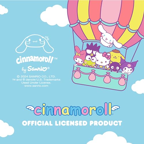 Sanrio Hello Kitty and Friends Cinnamoroll Blue Car Steering Wheel Cover, Universal Fit Cute Accessories for Women Stylish Decor Gifts Hello Kitty Car Accessories - Fits Standard Wheels 14.5"-15" - style: Cinnamoroll Blue