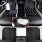 Custom Floor Mats for Audi A1, A3, A4, A5, A6, A7, A8,TT, TTS, Q2, Q3, Q5, Q7, Q8,RS3 RSQ8 S3 S4 S5 S6 S7 S8 e-tron, Q4 e-tron,All Weather Waterproof Luxury Leather (White and Black) - color: White and Black