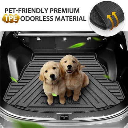 Powerty Trunk Mat for Toyota RAV4 2019-2025 Accessories(Include Hybrid&Gasoline), All Weather Cargo Mat TPE Cargo Liner Replacement for Rav4 Rear Trunk Liner,Black - size: Cargo Mat｜For｜19-25｜Toyota Rav4