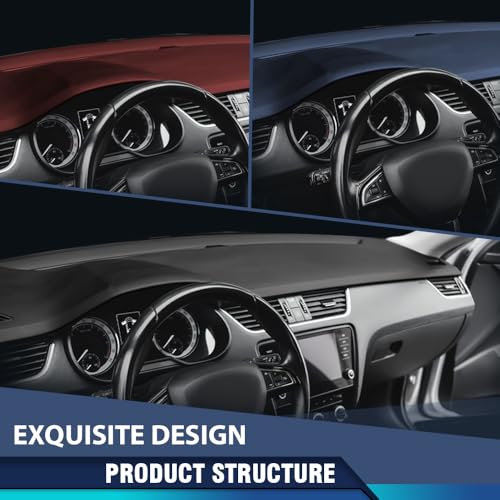 PIT66 TPE Dash Board Cover DashBoard Bezel Compatible with Cadillac Escalade ESV 2003 2004 2005 2006 & Cadillac Escalade EXT 2002 2003 2004 2005 2006 Gray - size: 2003-2006 Cadillac Escalade (Gray)
