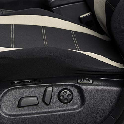 AUTOYOUTH Auto Car Front Seat Covers Bucket Seat Cover Automotive Universal Fit for Sedan Truck Trend Car Accessories - Beige - color: Beige