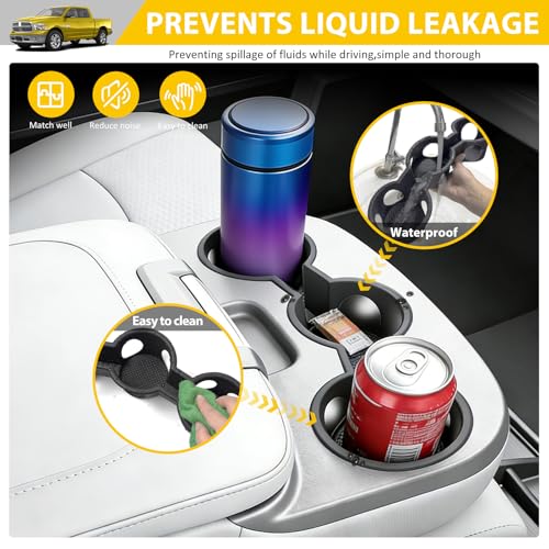 Jump Seat Cup Holder for 2013-2018 Dodge Ram 1500 2500-5500 & 2019-2025 Classic Models(NOT New Body) Center Console Cup Holder Insert Cupholder Coaster Liner Accessories(Jump Seat Only) - color: For 13-25 Ram Classic Body(Jump Seat)