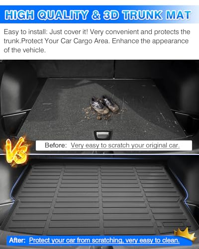 Cartist Cargo Mat Compatible with Chevy Blazer 2019-2024 2025 2026 Accessories Trunk Mat TPE All Weather Anti-Slip Odorless Cargo Liner for Blazer Accessories - size: 5)Chevy Blazer 2019-2025