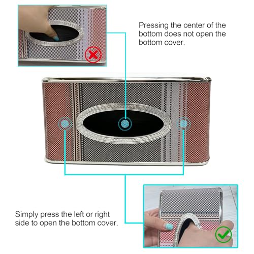 Car Tissue Holder, Faux Leather Visor Tissue Box Holder with Secure Clip, Hanging Tissue Dispenser for Sun Visor or Seat Back, Easy Access Organizer, Fits Most Cars SUVs Trucks (Hanging) - style: Hanging