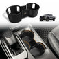 Muslogy Center Console Cup Holder Inserts Compatible with 2024 2025 2026 Ford Ranger Accessories Middle Console Drink Holder Silicone Black Organizer Non-Slip Drink Stopper - size: 2024+ Ranger cup holder