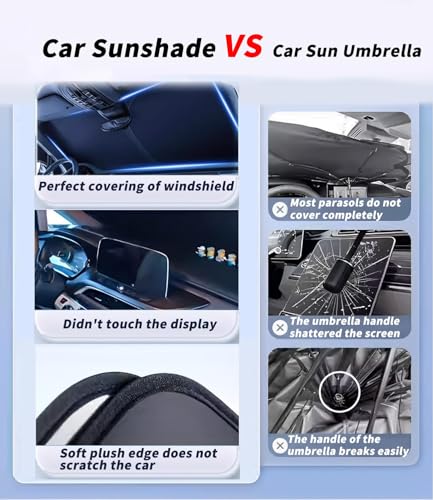 Custom-Fit for Subaru WRX Windshield Sun Shade, Car Sunshade Cover UV Block Car Front Window with Foldable Sun Shade Cover Cool Protection Visor, Designed for Subar-u Accessories (for Subaru WRX) - size: for Subaru WRX