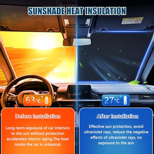 Front Side Window Sun Shade Customized for Mercedes Sprinter VS30 Van 2019-2026, 2PCS Foldable Window Sunshade Sun Protector for Side Windows Reflect UV Privacy Protection - color: Side Window