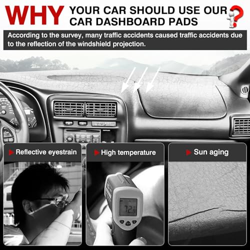Autorder Dashboard Cover Mat for Chevy Chevrolet Camaro 1997 1998 1999 2000 2001 2002 Accessories Dash Cover Upgrade Velvet Dash Mat Sunshade Glare UV Rays Protector - size: 1997-2002 Camaro