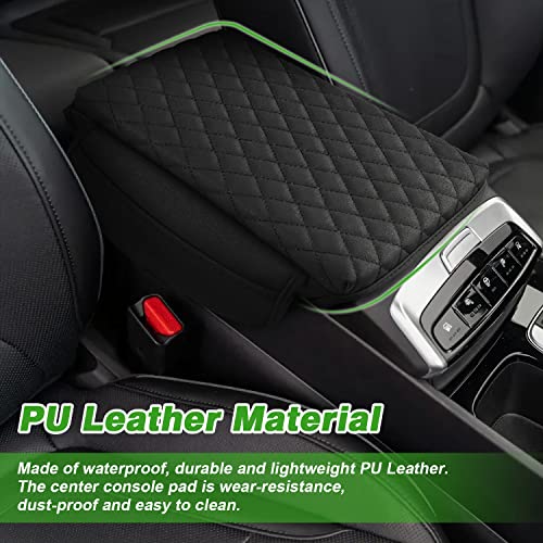 Shademax Center Console Cover Custom Fit for Hyundai Santa Cruz 2022 2023 2024 2025 2026 Armrest Cover Cushion Pad Santa Cruz Accessories PU Leather Armrest Seat Box Protector with Pockets Storage Bag - size: Size for Hyundai Santa Cruz 2022-2026