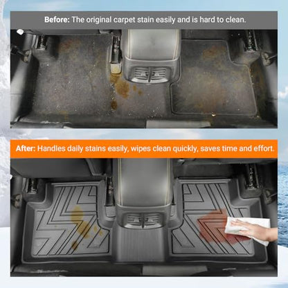 powoq Floor Mats Compatible with 2019-2023 Jeep Cherokee Cargo Mat Floor Liner Replacement for 2019-2023 Jeep Cherokee Accessories (Not for Grand Models) (Trunk Mat+Backrest Mat+Floor Mats) - size: Compatible with Jeep Cherokee | 2019-2023