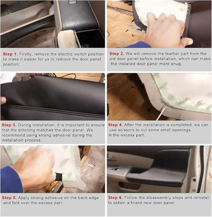 FZJDSD 2pcs Dark Gray Auto Door Panel Armrest Cover Replacement Compatible with Honda Odyssey 2011 2012 2013 2014 2015 2016 2017 Microfiber Leather Car Door Armrest Replacement Anti-Scratch - color: Gray