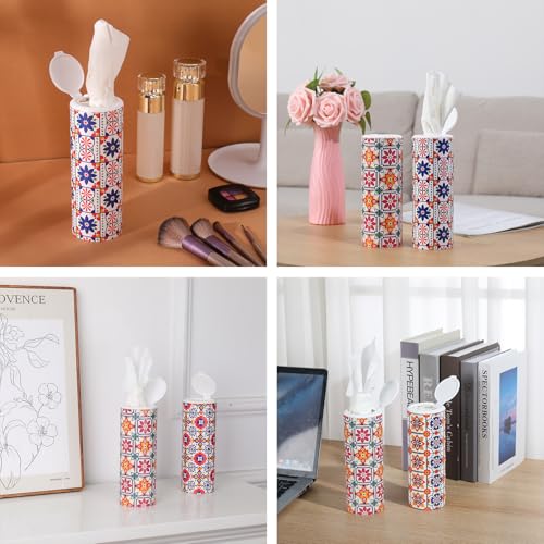 Modern Car Tissues Cylinder 4 Packs (4 Canisters/200 Tissues) - Plastic, Ct-3 - color: Ct-3