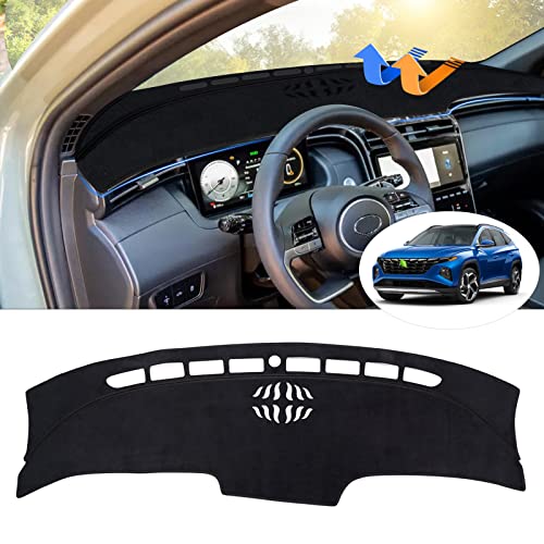 Autorder Dashboard Cover Mat for Hyundai Tucson 2022 2023 2024 Accessories Dash Cover Flannel Dash Mat Sunshade Glare UV Rays Protector(Only Fit 10.25 inch Digital Cluster,not fit 4.2 inch) - size: 2022-2024 Tucson with 10.25 inch Digital Cluster