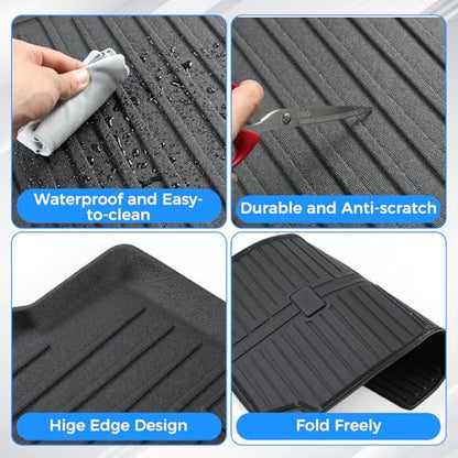 Cargo Mat Fit for Honda CR-V & CR-V Hybrid 2023–2026, Upper Deck Trunk Liner with Back Seat Backrest Mats, All-Weather Cargo Floor Protector, Fit for Honda CRV Accessories - size: Fit for Honda CR-V