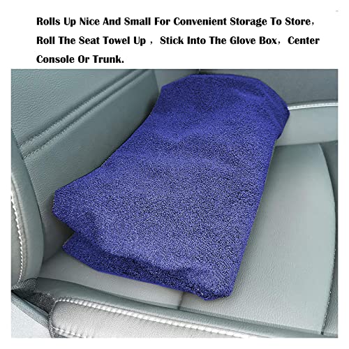 Car Seat Cover Protector Front Seats,for Gym Workout,Running,Swimming,Beach and Hiking,Waterproof Sweat Towel Bucket Seat Covers for Cars SUV Trucks (Blue, 1Pcs)