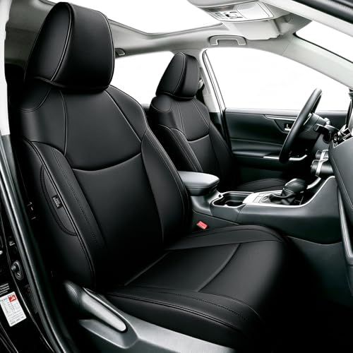 AOMSAZTO Seat Covers for Toyota Corolla 2020 2021 2022 2023 2024 2025 2026 SE & 2023-2026 XSE & 2025 FX, Custom Fit Full Set Faux Leather Black - color: Black, size: Corolla 22-26 SE,23-26 XSE,25 FX