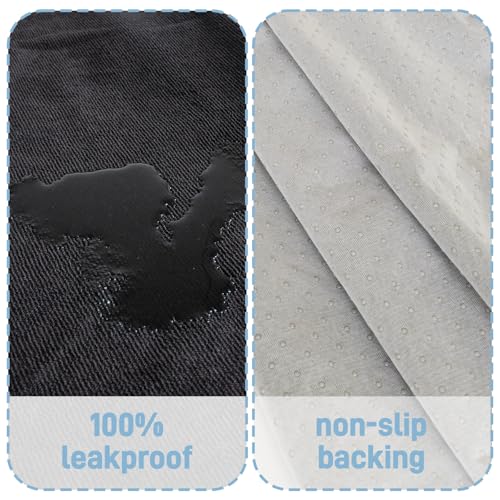 Waterproof Car Seat Cover Towel, Universal Fit Seat Protector for Cars and Small SUVs Anti-Slip Front Seat Protectors for Gym, Pets & Travel, Black, Machine Washable