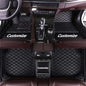 Custom Making Car Floor Mats for 97.5% Car Model Luxury Leather All Weather Waterproof Anti-Skid Full Coverage Liners (Black) - color: Black