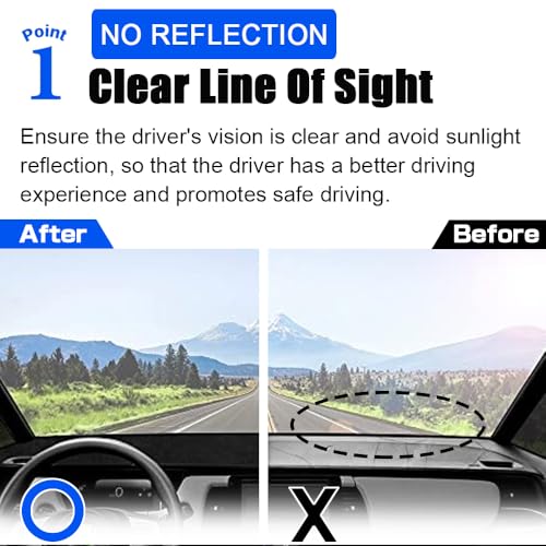 XITER Polyester Dashboard Cover Mat Carpet Dash Nonslip Sun Shade Mat Compatible For Prius v 2012 2013 2014 2015 2016 2017 2018 2019 2020 - size: 2012-2020 Prius v