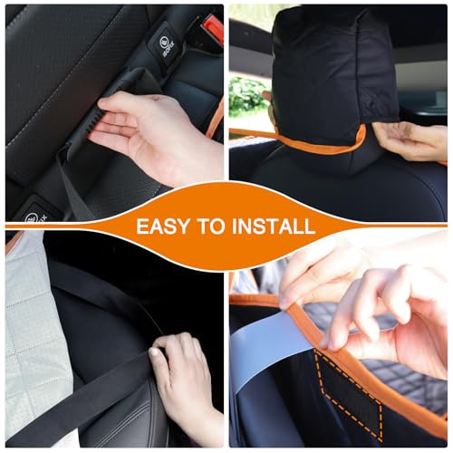 Back Seat Cover for Tesla Model Y/3 with 2 PCS Door Protector Easy to Install Rear Seat Protector for Kids/Dogs Protects Car Seat from Messes No Chemical Smell Bench Seat Cover for Model Y/3 - size: Bench Style