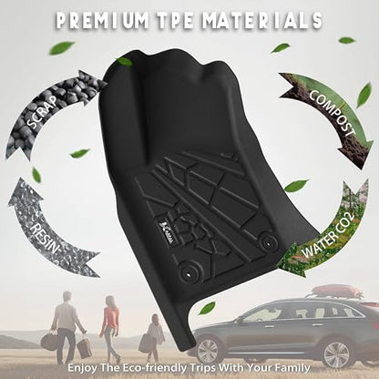KARPAL Floor Mats & Cargo Liner for 2016-2021 Jeep Grand Cherokee / 2022 Grand Cherokee WK (Not for WL), All Weather TPE Custom Fit Floor Liners Car Mats Accessories - style: 2016-2022 | For Jeep Grand Cherokee WK | 1st & 2nd Row & Cargo