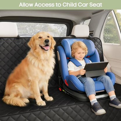 Dog Car Seat Cover for Back Seat, Waterproof Pet Bench Seat Cover for Dogs, Scratchproof Nonslip Rear Seat Protector for Cars, Trucks, SUVs - size: Full Bench