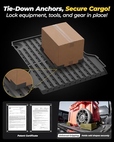 3W Truck Bed Mat Compatible with 2022-2025 2026 Ford Maverick Gas & Hybrid Car Accessories Vehicle Perfectly Flush All Weather Protection TPE Heavy Duty Pickup Car Bed Cargo Mat - size: 1. Ford Maverick |24-25|Truck Bed Mat