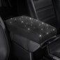SEG Direct Diamond Auto Center Console Cover, Bling Car Armrest Cover, Memory Foam Armrest Cushion Pad with Crystal Rhinestones, Universal Seat Box Cover, Black Diamond - color: Black Diamond