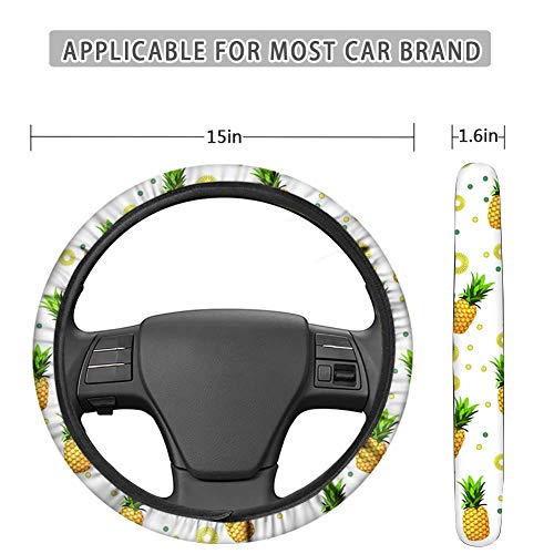 GLENLCWE Ethnic Native Aztec Print Steering Wheel Cover for Women Men All Weather Automotive Interior Protector Washable - color: Ethnic Native Aztec