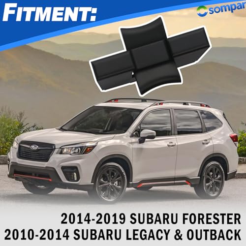 Osompar Center Console Cup Holder Insert Compatible with 2014 2015 2016 2017 2018 2019 Subaru Forester 2010 2011 2013 2014 Outback/Legacy Replaces 92118AJ000 92118AJ001