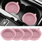 ME.FAN Car Cup Holder Coasters [4 Pack] Silicone Cups Mats, Automotive Universal Non-Slip Recessed Interior Accessories Dusty Rose - color: 4 Pack-dusty Rose