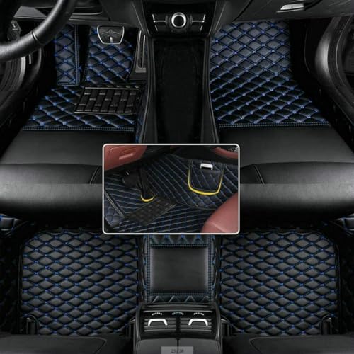 AerfineCar Mats Fit for BMW 1 2 3 4 5 6 7 8 Series X1 X2 X3 X4 X5 X6 X7 GT Waterproof car Floor mats Custom Full Coverage All Weather Protection Non-Slip Leather Floor Liners (Fashion Color 3) - color: Fashion Color 3