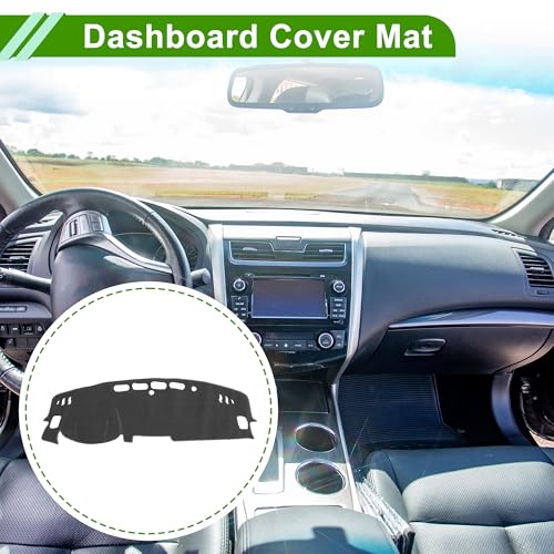 Dash Cover for Nissan Altima 2019-2025 No Hud Dashboard Cover Car Interior Anti-Slip/Anti Dust Polyester Gray 1 Pcs - color: Gray
