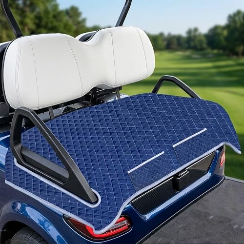Golf Cart Seat Covers – Soft Quilted with Storage Pockets,for Club Car,EZGO,Yamaha,Fits Most Seats,Washable & Easy to Install (51"x30.5")