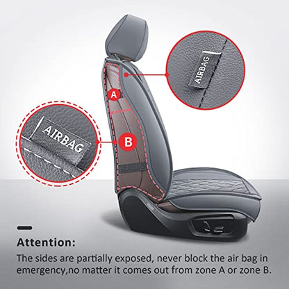 MIROZO Ram Seat Covers Full Set Grey,Waterproof Car Seat Cover Fits for 2009-2026 Ram 1500/2500/3500 Crew Quad Regular Cab,Heavy Duty Protection Truck Seat Covers with Split Flat Bench 40/60,Gray - color: Gray, size: Full Set（Flat Back)