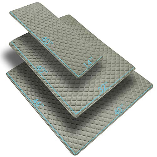 FH Group F16501GRAY-14 Deluxe Heavy Duty Faux Leather Diamond Pattern Multi-Purpose Gray Automotive Cargo Liner fits most Cars, SUVs, and Trucks, 14 inches - color: Gray, size: 40 x 14 Inches