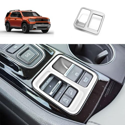 Electronic Handbrake Panel Cover Compatible with Honda New Passport 2026 2027 Gear Shift Panel Cover Interior Car Accessories ABS 1PCS(Matte Silver)