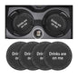 Car Cup Coaster, 4Pcs 2.75 Inch Auto Cup Holder Insert Coasters, Non-Slip Waterproof Embedded Drink Mat, Automotive Interior Accessories for Men and Women (B Black/4PCS) - color: B Black/4PCS