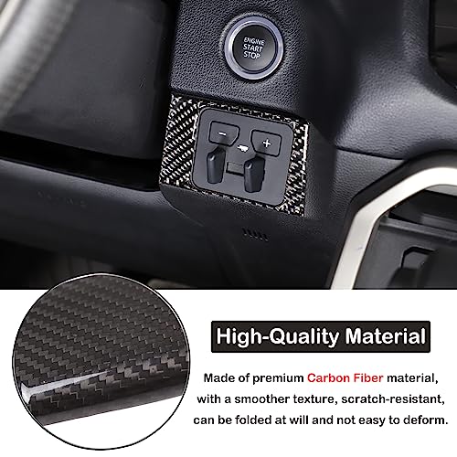 Car Center Control Brake Gain Switch Decorative Frame Sticker Compatible with Toyota Tundra/Sequoia 2022-2024 Real Carbon Fiber Brake Gain Switch Panel Protect Cover Trim Sticker Interior Accessories - size: Brake Gain Switch Trim Frame Sticker