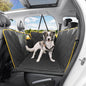 Dog Back Seat Cover, 600D Heavy Duty Durable Rear Seat Protector Waterproof Dog Hammock for Car Scratch Proof with Nonslip Universal for Sedan, Trucks and SUV (Black) (Black)