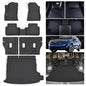 Floor Mats for 2025 2026 Subaru Forester (Only Fit Hybrid Version) with Cargo Liners & Backrest Mat,TPE All Weather Protection 1st & 2nd Row Floor Liners with Full Set Car Mats Accessories - size: 25-26丨Forester Hybrid mat