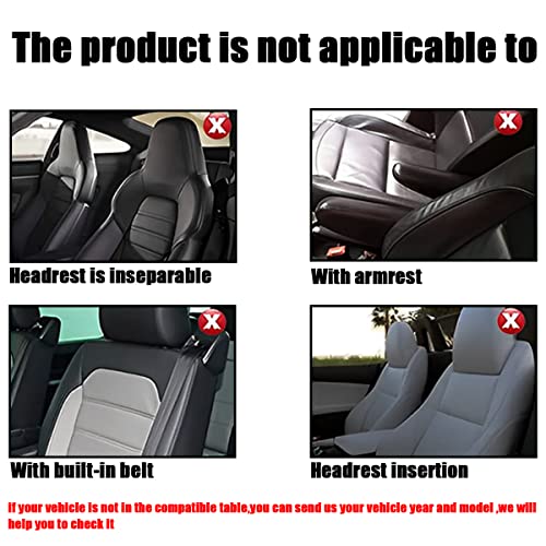 Car Seat Covers Full Set, Breathable Front and Rear Seat Covers with 2mm Composite Sponge Inside, Premium Cloth Automotive Seat Cushion Protectors Covers for Most Cars (Blue) - color: Blue