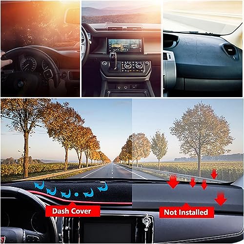 Dash Mat Cover Interior Dashboard Protector pad Compatible with Ford F150 F250 F350 Truck 1992 1993 1994 1995 1996 1997 Dashboard Cover Pad Carpet Protector