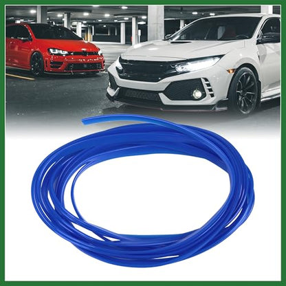 Motoforti Car Interior Trim Strip Line Gap Door Edge Seal Protector Dark Blue 5m 16.4ft Long-Lasting