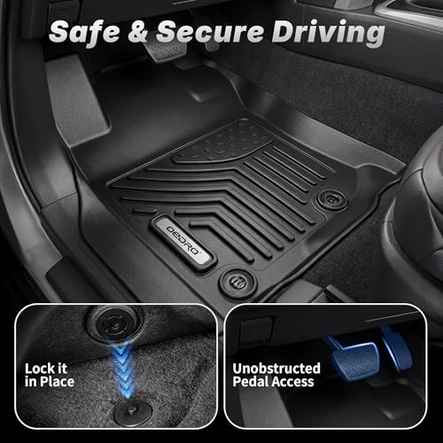 OEDRO Floor Mats Cargo Liner with 3rd Backrest Mats Fit for 2013-2024 Toyota 4Runner 7-Seater, Custom Fit TPE All Weather Floor Liners Trunk Mat for 4Runner Accessories, Car Mat Full Set, Black - style: 13-24 4Runner Full Set W/ Backrest Mat 7 Seats