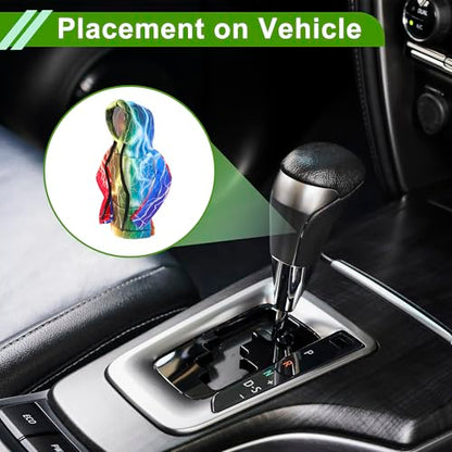 Universal 11x15.5cm/4.33"x6.1" Gear Shift Knob Cover Anti-Slip Stick Shifting Handle Protector Polyester 1 Pc Lightning Hoodie Style Colorful
