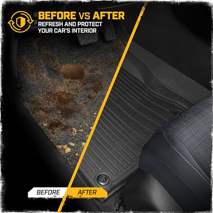 CAT® JustFit™ 3D Custom Fit Floor Mats for Honda Civic 2022-2026 Acura Integra 2023-2026, Heavy Duty Car Floor Liners Protection Laser Measured, Honda Civic Accessories, Acura Integra Accessories - style: Honda Civic (2022-2026) / Acura Integra (2023-2026