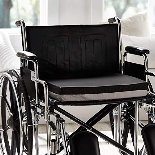 McKesson Seat Cushion for Wheelchairs and Office Chair, Foam/Gel, 20 in x 18 in x 3 in, 4 Count - size: 20x18x3 Inch (Pack of 4)