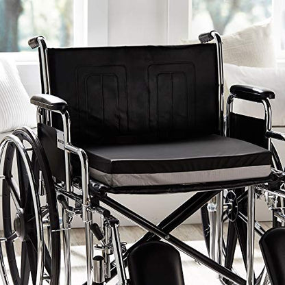 McKesson Seat Cushion for Wheelchairs and Office Chair, Foam/Gel, 20 in x 18 in x 3 in, 4 Count - size: 20x18x3 Inch (Pack of 4)